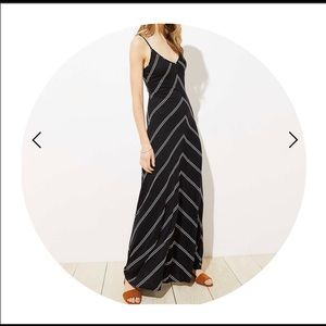 Chevron Strappy Maxi Dress